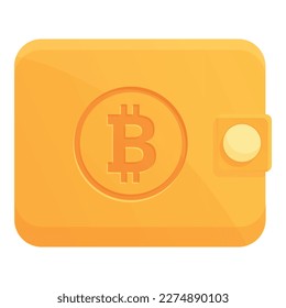 Financial internet icon cartoon vector. Crypto money. Bitcoin digital
