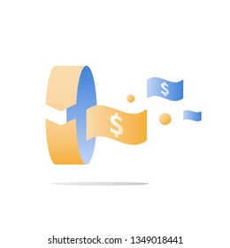 Financial invest fund, revenue increase, income growth, return on investment, long term strategy, wealth management, more money, high interest, fast easy cash loan