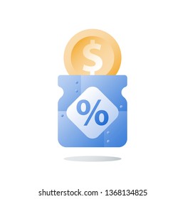 Financial invest fund, revenue increase, income growth, budget plan, return on investment, long term strategy, wealth management, more money, high interest, pension savings, superannuation concept