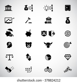 Financial investment icon set