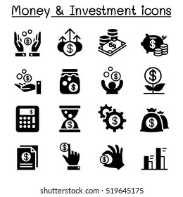 Financial Investment Icons Set