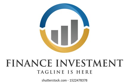 Financial and investment vector logo design