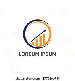 Financial and investment vector logo design.vector illustration. EPS 10.