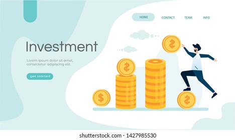 Financial Investments Returns On Investment Business Stock Vector ...