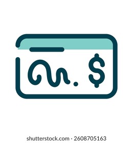 A financial invoice document, representing billing and transaction records