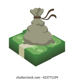 financial item design. money icon. flat illustration