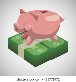financial item design. money icon. flat illustration
