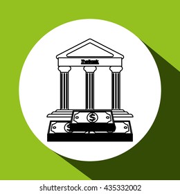 Financial item design. money icon. Flat illustration, vector graphic