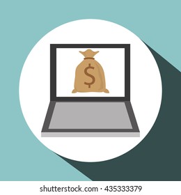 Financial item design. money icon. Flat illustration, vector gra