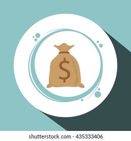 Financial item design. money icon. Flat illustration, vector gra