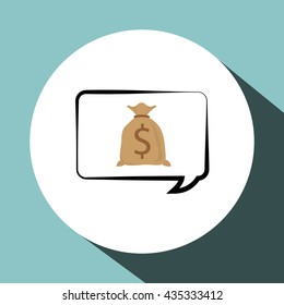 Financial item design. money icon. Flat illustration, vector gra