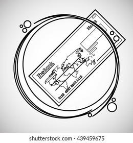 Financial item design. money icon. Flat illustration, vector gra