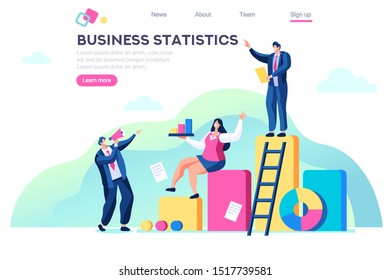 Financial job project, analysis progress or advertising. Success, center of idea up a diagram group. Bank achievement, colors over creative capital company career as marketing action. Business Vector.