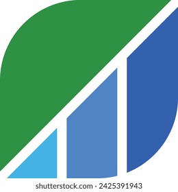 Financial Leaf Logo Vector Icon