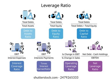 ratio de apalancamiento financiero para ratio deuda/activos, deuda/capital, deuda/capital, cobertura de intereses, pago de intereses, apalancamiento operativo, apalancamiento neto