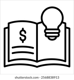 Financial Literacy Icon Element For Design