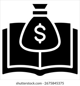 Elemento De Icono De Alfabetización Financiera Para Diseño