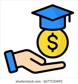 Elemento De Ícone De Alfabetização Financeira Para Design