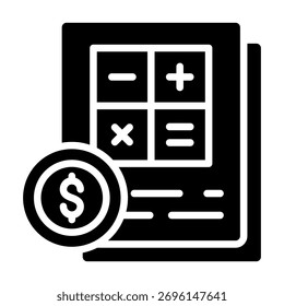 Elemento De Ícone De Alfabetização Financeira Para Design E Vetor