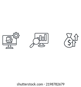 Financial Literacy Icons  Symbol Vector Elements For Infographic Web