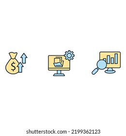 Financial Literacy Icons  Symbol Vector Elements For Infographic Web