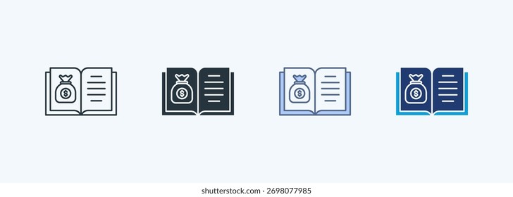 Financial Literacy Multiple Style Icon Collection