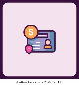 Financial Location Tracking App Interface Design