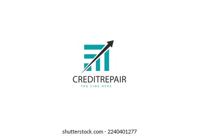 Financial logo or accounting logo design template