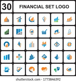 logotipo financiero, vector de logotipo contable
