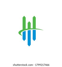 logotipo financiero, vector de logotipo contable.