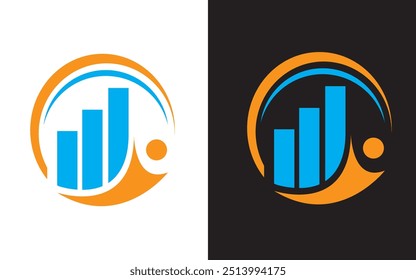logotipo financeiro , vetor do logotipo contábil Pro Vetor