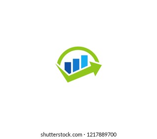 Financial logo arrow 
