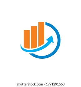 financial logo , financial arrow logo 