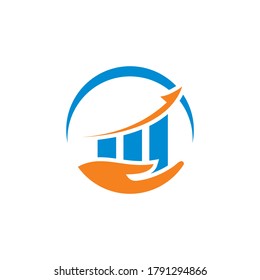 financial logo , financial arrow logo 