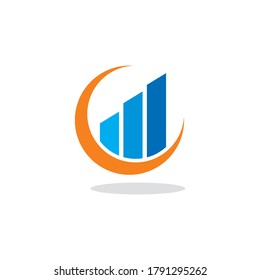 financial logo , financial arrow logo 