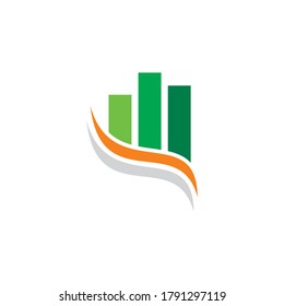 Finanzlogo, finanzielle Pfeilzeichen