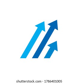 financial logo , arrow up business logo