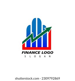 Concepto de logotipo financiero. Concepto de logotipo económico
