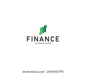 Logotipo financiero Diagrama de flecha creativa Plantilla de diseño de mercado