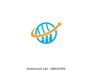 finanzielles Logo-Design mit Vorlage für kreatives Modernes Symbol
