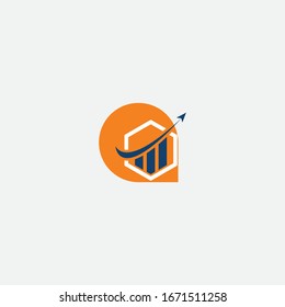 financial logo design and creative sign
