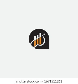 financial logo design and creative sign