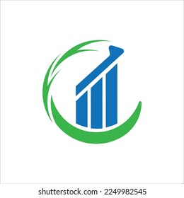 Financial Logo Design Icon Vector