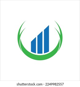 Financial Logo Design Icon Vector