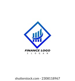 Logo financiero, plantilla de vector de inspiración de diseño para empresas
