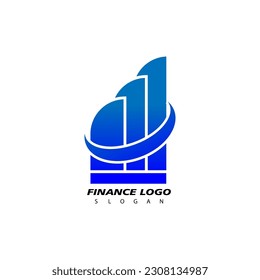 Finanzlogo, Design-Inspirationsvektorvorlage für Unternehmen
