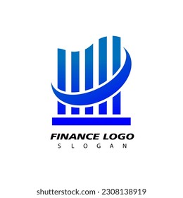 Logo financiero, plantilla de vector de inspiración de diseño para empresas
