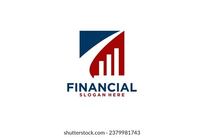 financial logo design inspiration vector template