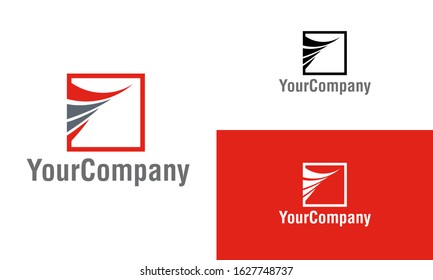 Financial logo design template. Abstract logo template graphic illustration. Creative vector emblem, for icon or design concept.