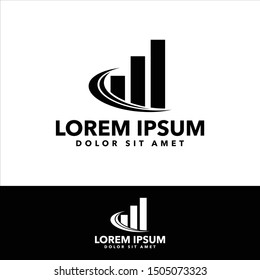 Financial Logo Design Template Vector
